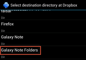 backup your android folders to dropbox - 09